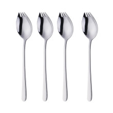 4-teiliges All-in-One-Spork aus Edelstahl – Multifunktionale Löffel-, Gabel- und Messer-Kombination