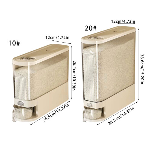New Push Release Rice Dispenser For simple Kitchen Use-10 pounds 2