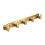 Wandgarderobe aus Messing mit 5 Haken 2