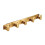 Wandgarderobe aus Messing mit 5 Haken 5