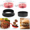 Hamburger Press 3-in-1 Non-Stick with 50 Burger Papers 6