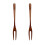 WORGEOUS fruit forks two-prong synthetic 2 pcs 3