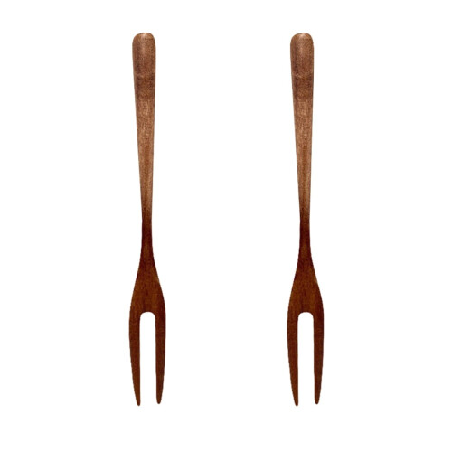 WORGEOUS fruit forks two-prong synthetic 2 pcs 2