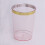 Gobelets BalsaCircle rose poudré, bord doré, 30 cl 2