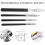 4pcs Black Ruling Pen Set for Artists Adjustable Fluid Drawing Tool Comic Line Pen 3
