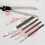 4pcs Black Ruling Pen Set for Artists Adjustable Fluid Drawing Tool Comic Line Pen 5