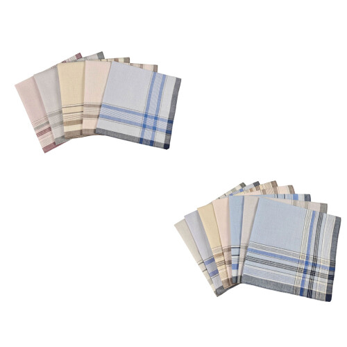 Pochette de costume élégante en coton pour hommes,-5 articles 1