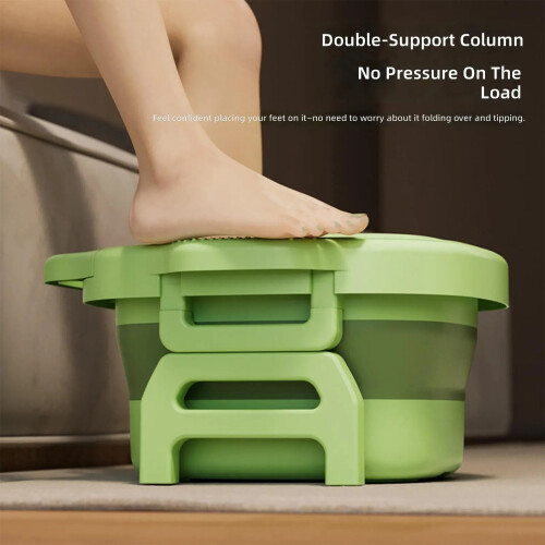 Functional Foot Care Tub With Removable Top And Folding-White 2