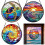 Pièce d'art de fabricant de verre coloré-25CM 12 3