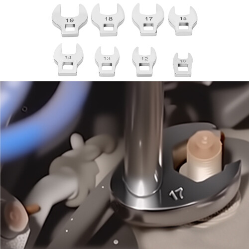 3/8Inch Drive Ratchet Wrench Set With Multiple-10 piece set 2