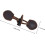4 Pairs Deep Coffee Coat Toggle Buttons, Clothing Toggle Button Replacement, Overcoat Buckles 2