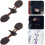 4 Pairs Deep Coffee Coat Toggle Buttons, Clothing Toggle Button Replacement, Overcoat Buckles 8