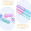 4pcs Flexible Bristles Nail Cleaning Tool Multi-function Brush for Hand Toes Scrubbing 6