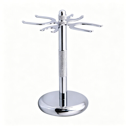 Support de rasage en métal peu encombrant pour hommes,-argent 1