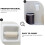 Plastic Toilet Paper Rollers Simple White Paper Box Roller Holders 4 Pcs Practical Tissue Box Shafts 3