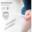 Plastic Toilet Paper Rollers Simple White Paper Box Roller Holders 4 Pcs Practical Tissue Box Shafts 5