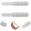 Plastic Toilet Paper Rollers Simple White Paper Box Roller Holders 4 Pcs Practical Tissue Box Shafts 7