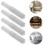Plastic Toilet Paper Rollers Simple White Paper Box Roller Holders 4 Pcs Practical Tissue Box Shafts 8