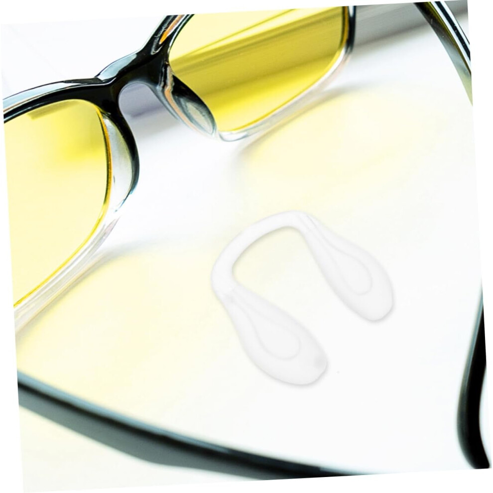 Hkhbjs 4Pcs One-Piece Nose Cushions Nose Pads For Eyeglasses Glasses Silicone Material Replacement Eyewear Parts Pads