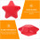 4PCS PU Star Stress Relief Balls Hand Squeeze Grip Strength Exerciser 3