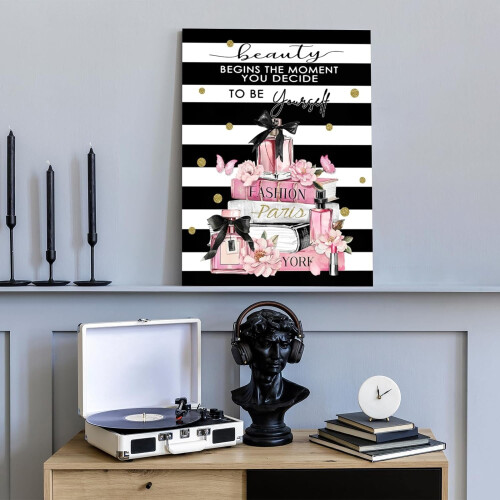 Płótno z różowymi perfumami, 12x16 cali 2