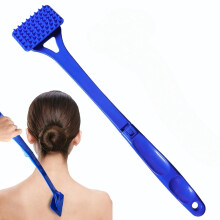Langer, faltbarer Rückenkratzer – Ausziehbares Massagegerät zur Juckreizlinderung Blue