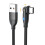 2-Pack USB to Type-C 180 Rotating Charging Cable - Fast Charging & Data Transfer Black 2 m 1