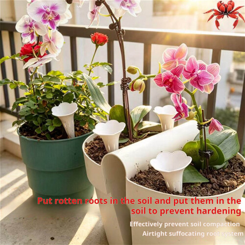 10Pcs Plant Watering Device Precise Irrigation Root Guide System 1
