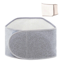 Solid Unisex Thermals Waist Support Abdomen Back Warmer Winter Thicken Plush compatible with Prolonged Sitting and Physical Exercise White half velvet