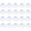 Pack of 20 Small Clear Plastic Suction Cups, No Hook, 30mm 1