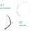 Violin Strings Set 4Pcs 1/2 Size for Beginner and Advanced Player Repair and Practice Music Instruments 3