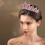 Corona rossa e oro per donne e ragazze, tiara reale 2