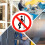 5pcs Removable No Leaning on Sign Stickers Safety Warning Decals Workshop Safety Labels Practical 3
