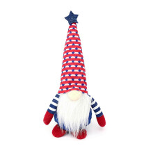 Independence Gnome Star Hat Desktop Holiday Birthday Festival Decoration compatible with Restaurant Dining Room Supplies Multicolor