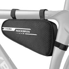 ROCKBROS Bike Triangle Bag Bicycle Frame Bag Reflective Bike Bicycle Under Top Tube