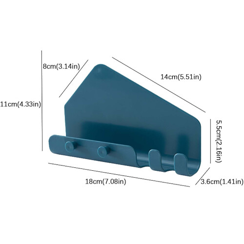 Supporto da parete per la ricarica di telefoni e tablet con 4 ganci 2