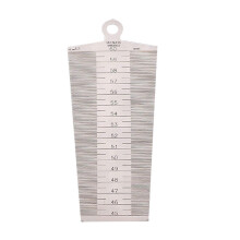 Conical Wedge Feeler Gauge Clearance Ruler Probe Taper Gauge Gap Measure Tools Steel Ruler Wedge Valve Thickness Gauge Multicolor