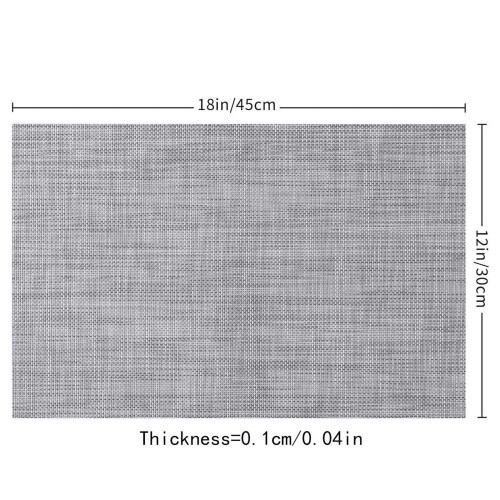 Hitzebeständige Tischsets aus PVC-Gewebe, 4er-Set, 43 x 29 cm 2