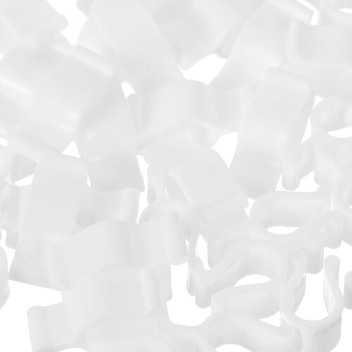 30Pcs White Plastic Lotion Pump Lock Clips with Threaded Buckle Leakproof Pump Bottle Buckles 2