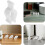 30Pcs White Plastic Lotion Pump Lock Clips with Threaded Buckle Leakproof Pump Bottle Buckles 8