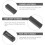 6pcs Black Coal Charcoal Bars Sketching Set for Students and Artists 6