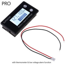 Compact Battery Meter Battery Capacity Voltage Monitor Gauge Indicator Lead-Acid & Lithium ion Battery Tester compatible with Golf Multicolor