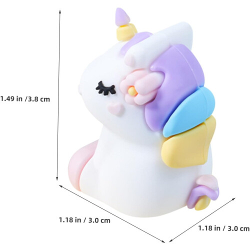Lot de 6 taille-crayons licorne mignons, style kawaii 1