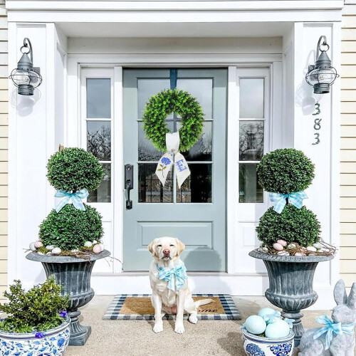 24" Real-Touch Cedar Wreath Indoor Outdoor 2