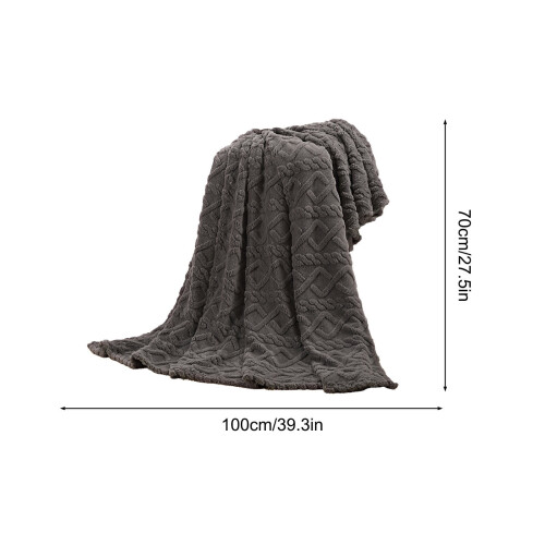 Κουβέρτα Φανέλας Qocolhg Γκρι 70x100 εκ. 2