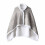 Wearable Flannel Shawl Blanket Grey 80x120cm 2