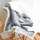 Wearable Flannel Shawl Blanket Grey 80x120cm 4