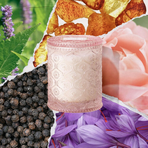 Αρωματικό κερί Santal Rose 6oz κερί σόγιας 1