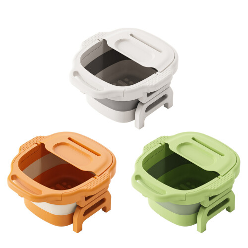 Unité de base pliable avec bol profond et face rainurée-Blanc 1