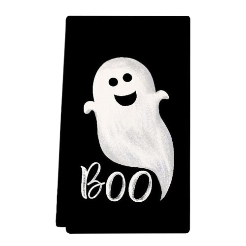 Βαμβακερή πετσέτα πιάτων για το Halloween 60x40εκ. 1